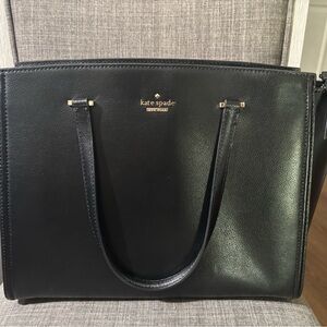 Kate Spade Black Pebbled Leather Tote